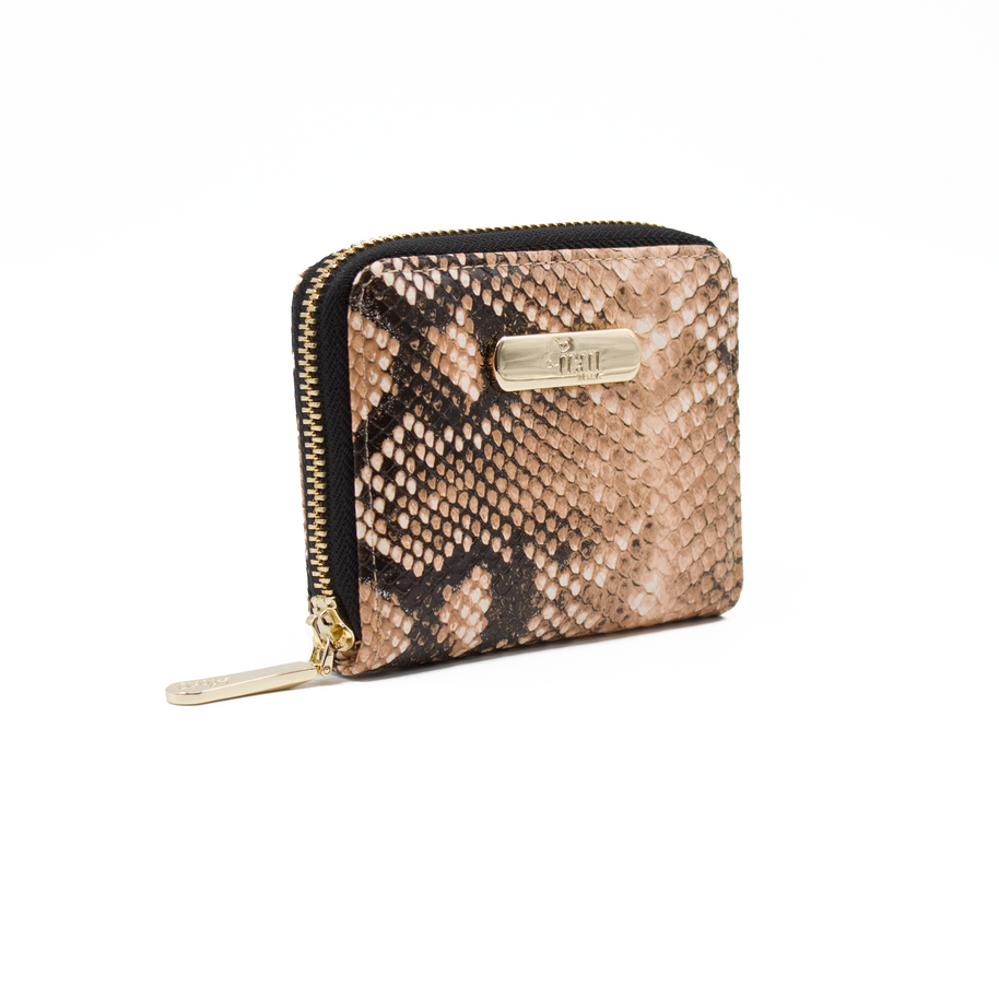 Cartera para mujer - 516 - Beige vibora #c:beige-vibora