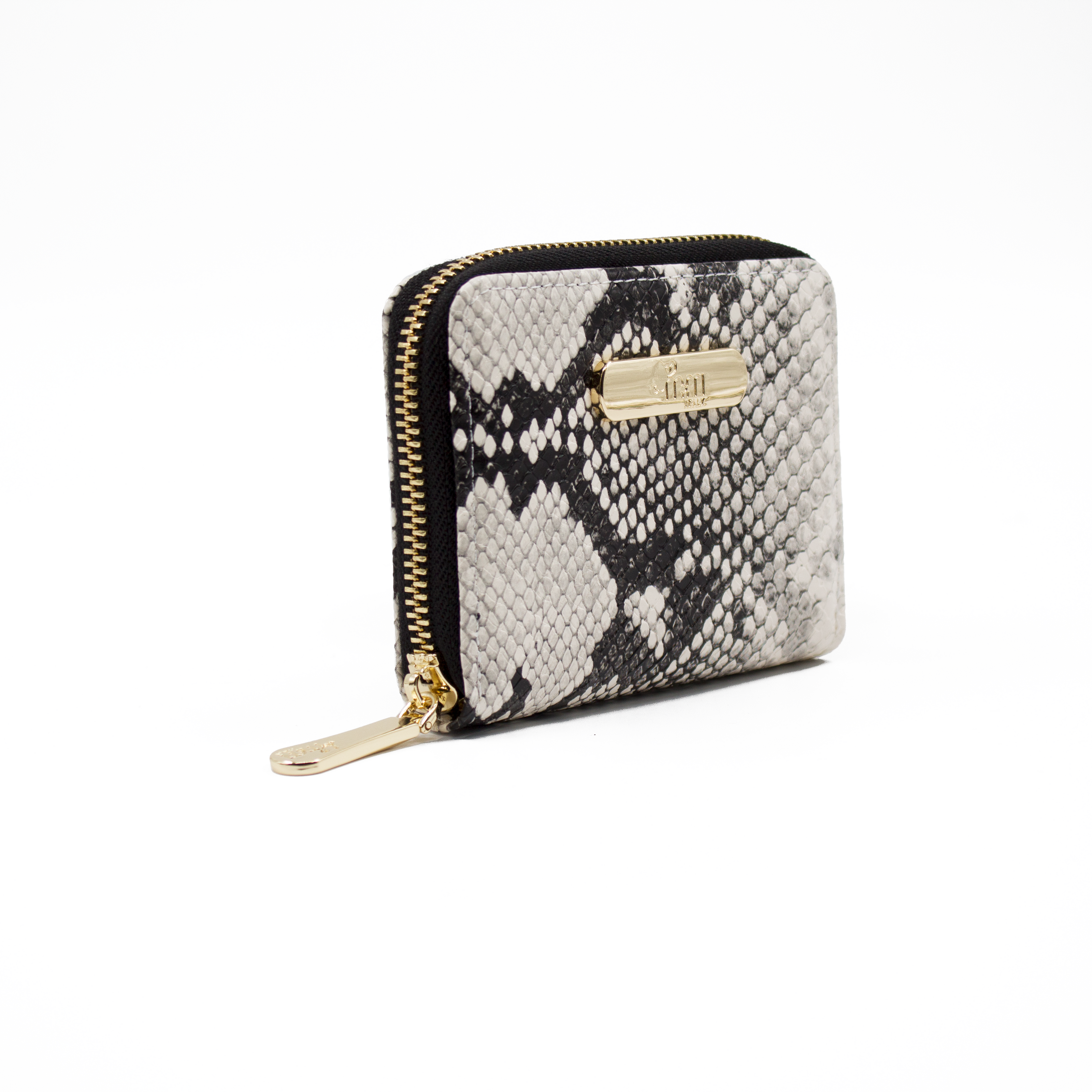 Cartera para mujer - 516 - Blanco negro vibora #c:blanco-negro-vibora