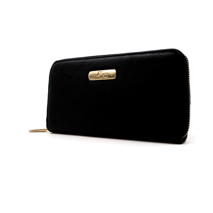 Cartera para mujer - 60017 - Negro #c:negro-corrugado