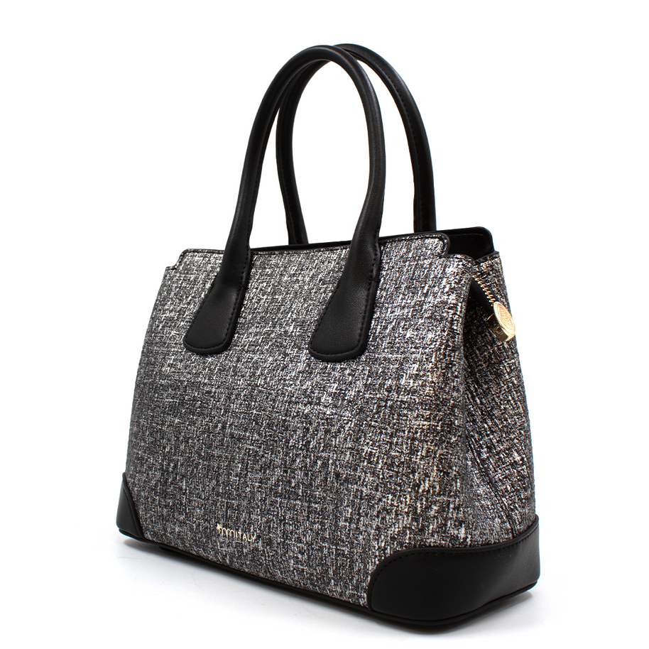 Bolsa para mujer - D1550-2 - Blanco y negro #c:blanco-y-negro