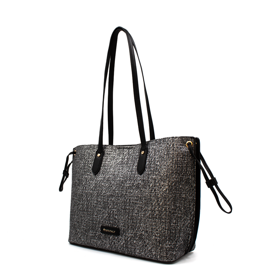 Bolsa para mujer - Z2325-6 - Blanco y negro #c:blanco-y-negro