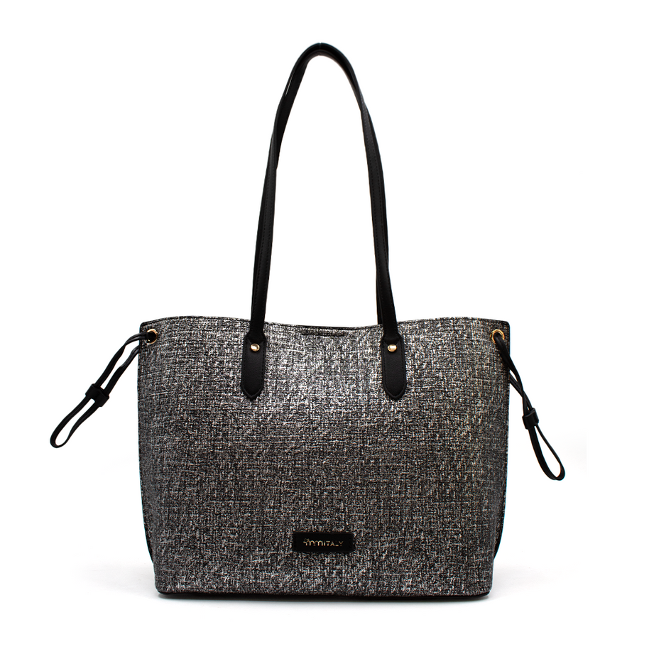 Bolsa para mujer - Z2325-6 - Blanco y negro #c:blanco-y-negro