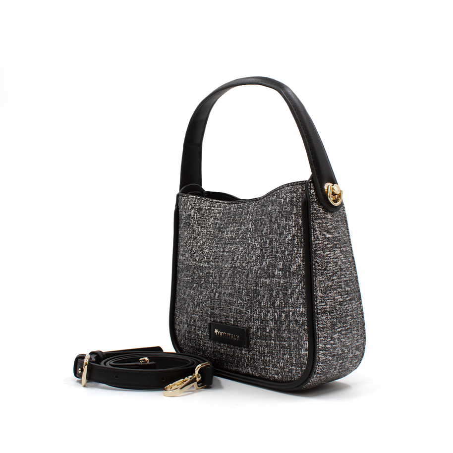 Bolsa para mujer - Z2593-4 - Blanco y negro #c:blanco-y-negro